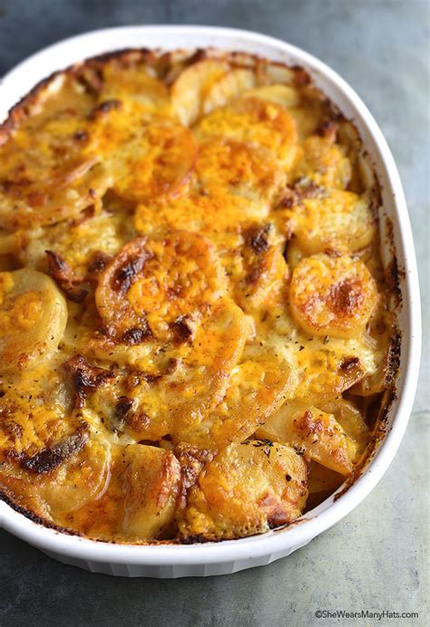 Bacon Potatoes au Gratin Recipe - She Wears Many Hats