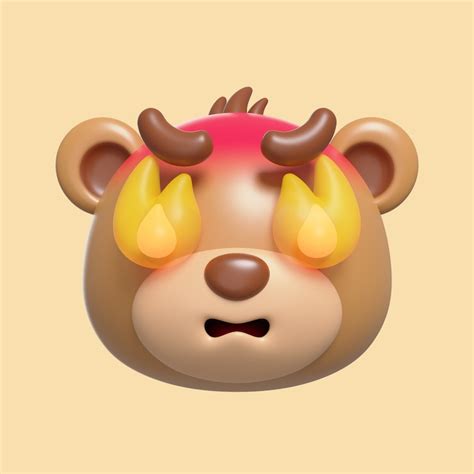 Emoji Bear Fire