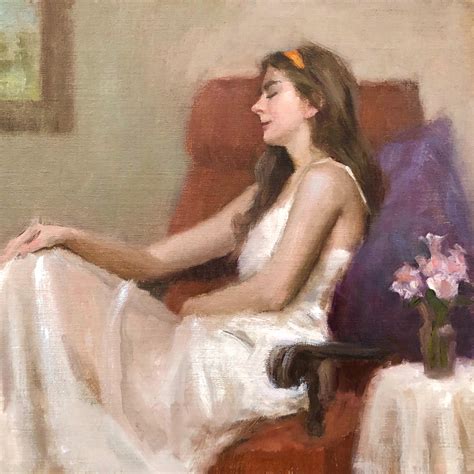 Stuart Fullerton - Kit, 14 x 14 oil , Impressionist Painter, Oil Painters of America , Painting ...