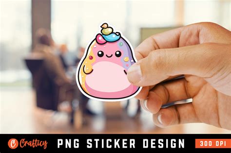 adorable squishmallow sticker clipart grafico por allisonsuns