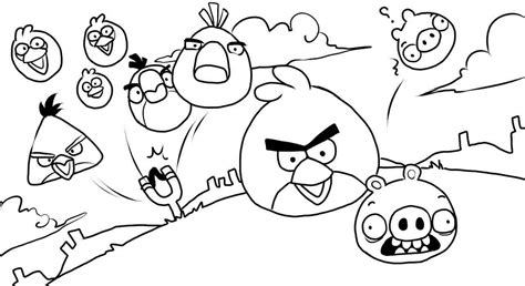 Desenho Angry Birds Para Colorir