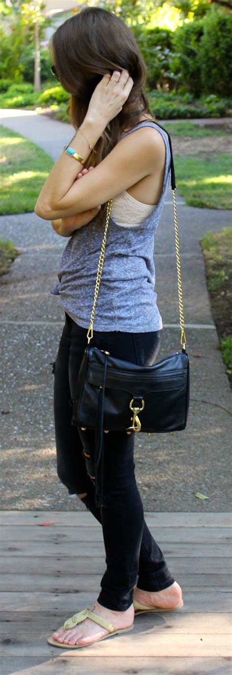 same chic new day: ripped jeans and lace... all in one place