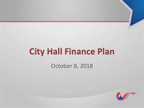 city hall finance plan