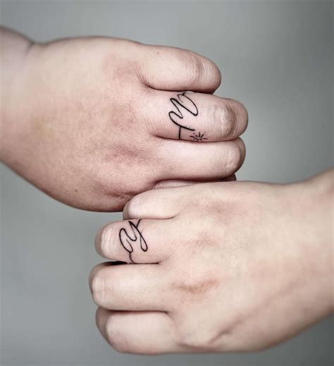 finger tattoo for couple 9