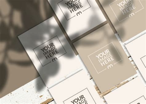 Corporate Branding Posters Mockup on Wooden Floor - Mediamodifier