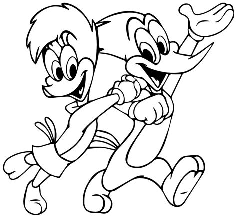 Desenho Para Colorir Pica Pau - 9