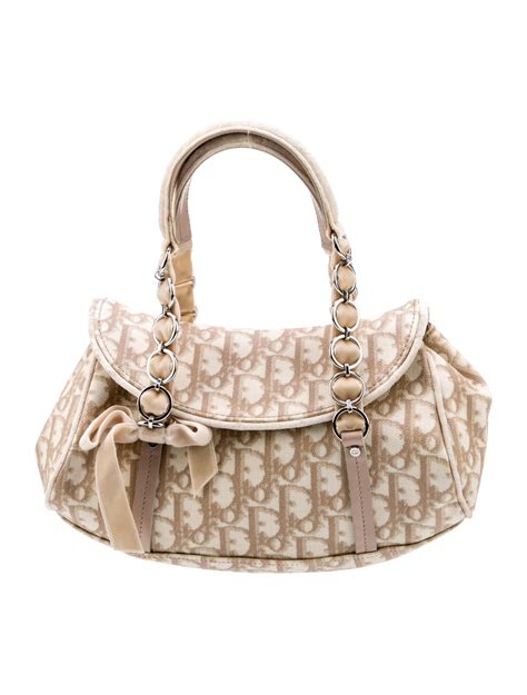 Christian Dior Vintage Diorissimo Romantique Trotter Bag - Neutrals