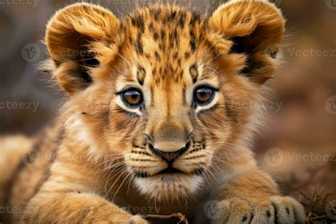 AI generated Small Lion cub. Generate Ai 35998439 Stock Photo at Vecteezy