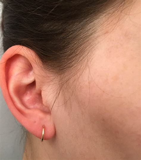 14k SOLID Gold Hoop Earrings White Gold Tiny White Gold Hoop - Etsy
