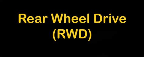What Is Rear Wheel Drive (RWD) in cars? It's Design And Features ...