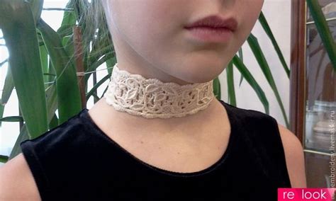 чокеры | Chokers, Choker necklace, Crochet necklace