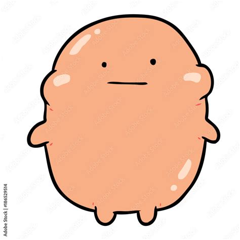 cute fat cartoon human stock vector adobe stock