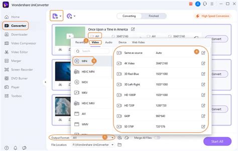 Online Convert AVI to MP4 Fast & Free - Online UniConverter