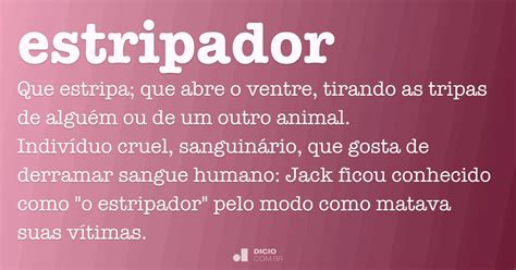 O Que Significa Estripador