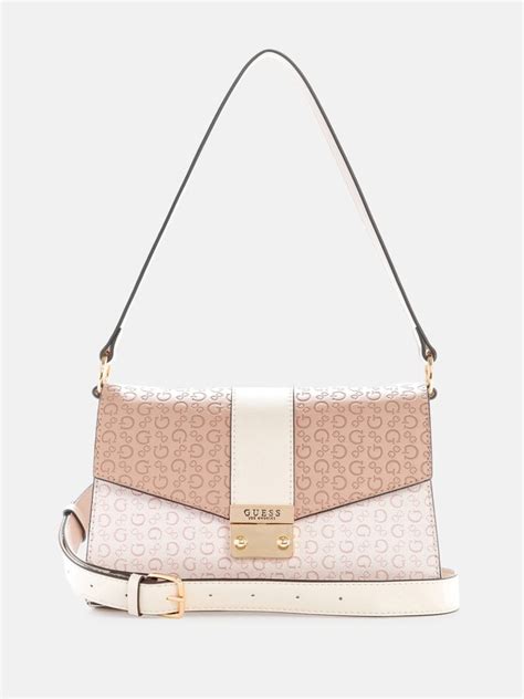 guess factory daxton logo shoulder bag shopstyle