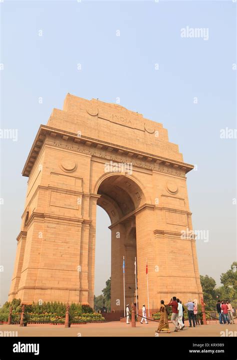 India Gate historical architecture New Delhi India Stock Photo - Alamy