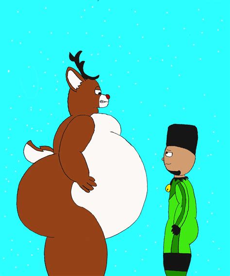 Xaier elf is stuck by big fat reindeer by Xavier832 on DeviantArt