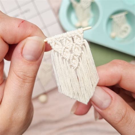 Мини-макраме панно «Ромбы», арт.KNOT-009, Mo_tochka — KrasnovaShop