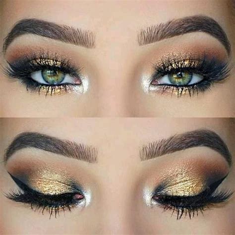 Pin by Kristina on Makeup | Gold eye makeup, Pretty eye makeup, Makeup ...
