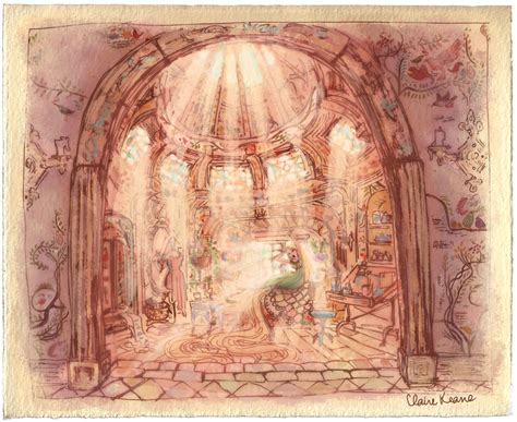 The Art of Tangled • Rapunzel’s Bedroom and Tower concept art Claire...