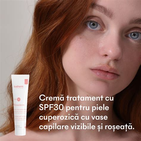Крем Rosederm, Ivatherm, SPF 30, За чувствителна кожа с розацея, 40 мл ...