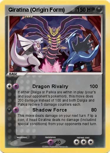 Pokémon Giratina Origin Form 4 4 - Dragon Rivalry 100 - My Pokemon Card