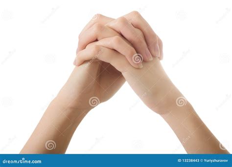 Two hands cross isolated stock image. Image of person - 13238443