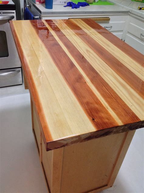 Farmhouse Wood Table Top, Butcher Block Workbench Top or Kitchen Island