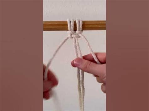 Правосторонний квадратный узел #макраме #урокимакраме #макрамедекор # ...