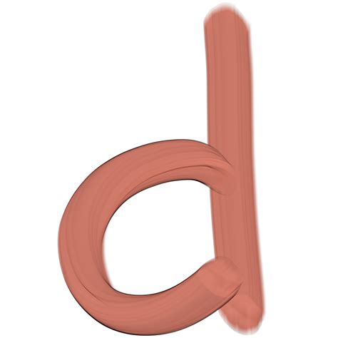 Pink 3d lowercase letters, Alphabet d 27519759 PNG 