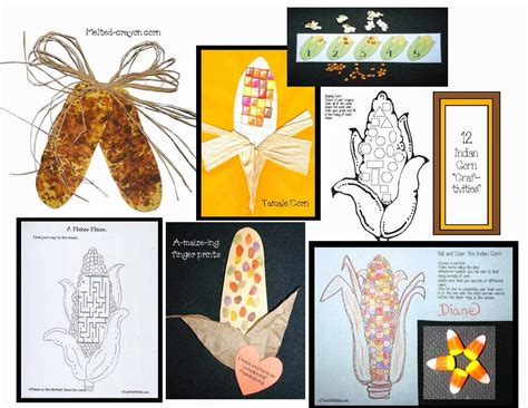 Indian Corn Themed Activities - Classroom Freebies