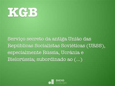KGB - Dicio, Dicionário Online de Português