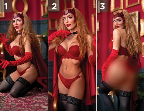 Scarlet Witch Boudoir Cosplay Print 8.5x11 - Etsy