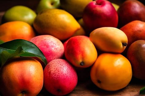 Premium Photo | A closeup with some mangos