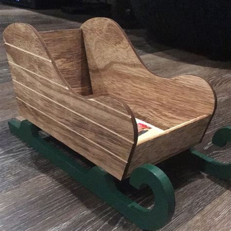 NWT Wood Sleigh 🛷 | Wooden sleigh diy, Wood toys plans, Christmas yard art
