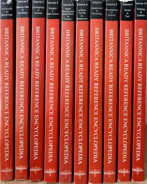 Britannica ready reference encyclopedia (Vol. 1 to 10) Preowned - Lelow ...