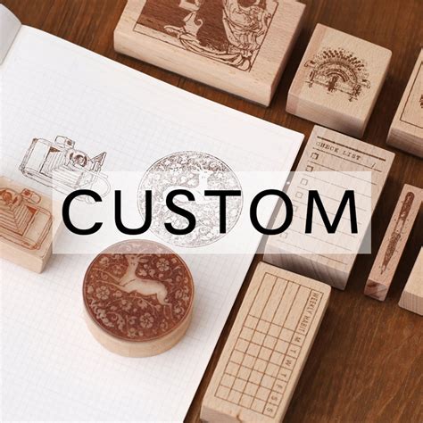 Custom Wood Stamp,custom Rubber Stamps,personalized Logo Wood Stamp ...
