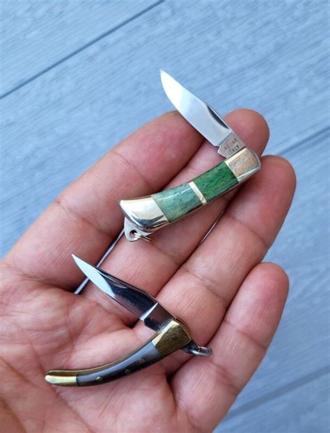 Set of Two Miniature Jaguar knives, 1 1/2" , Made in Italy