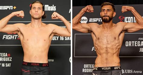 UFC Long Island: Ortega vs. Rodriguez - wyniki ważenia - InTheCage.pl