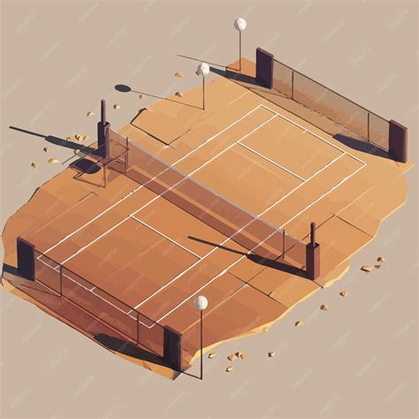 Premium Vector | Volleyball court