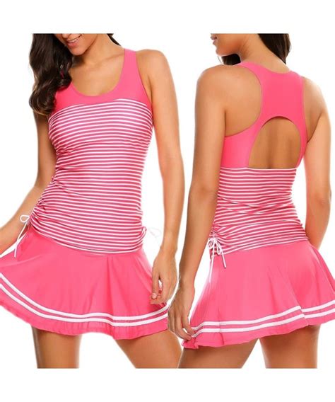 Swimwear Tankini Striped Vintage - Pink - CD1808NU5I2