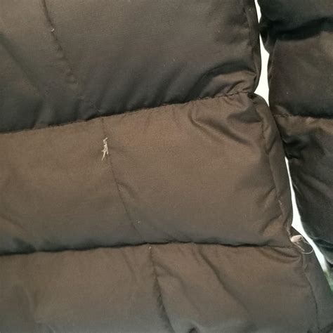 North Face long sleeve puffer. Has been worn... - Depop