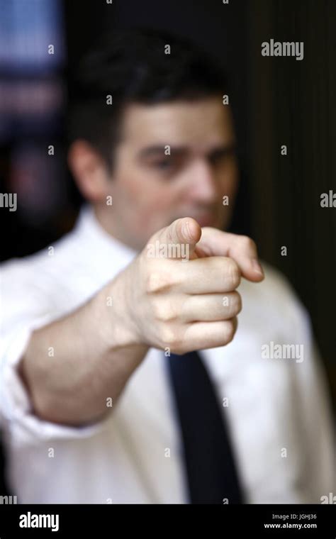 person man pointing stock photo alamy