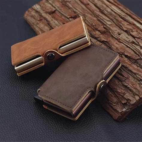 Casekey RFID Блокировка бумажник защита для мужчин маленький бумажник ...