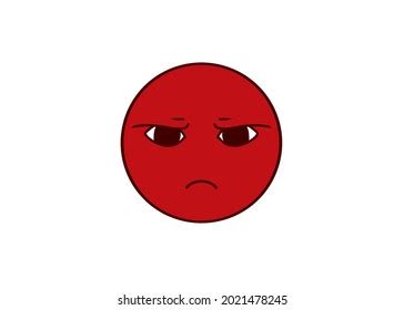 Red Face Illustration Anger Emotion Character Stock Illustration ...