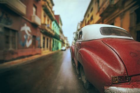 Buy Cuba Street Car Wallpaper - Vintage Car Mural | Happywall