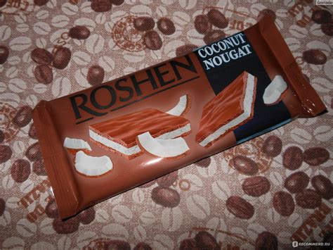 Шоколад ROSHEN С кокосовой нугой - «Белоснежная нуга в ароматном ...