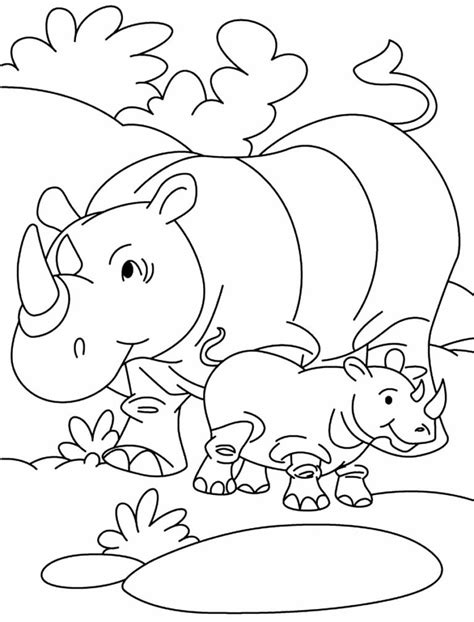 Rinoceronte Para Colorir - 30+ Desenhos de Rinoceronte para colorir - Pop Lembrancinhas