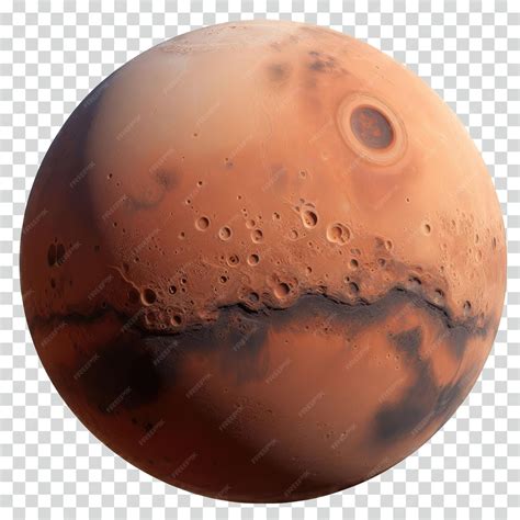 premium psd mars transparent background