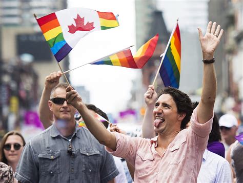 Justin Trudeau au défilé de la fierté gaie